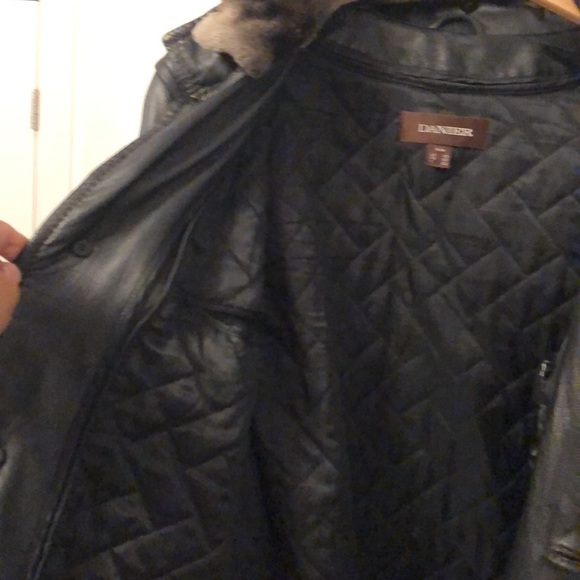 Danier Genuine Leather Jacket Size M with Removable Hood - Picture 8 of 12